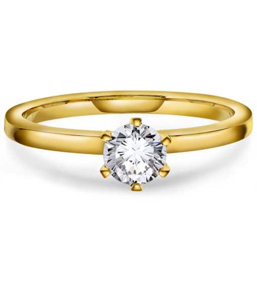 Alternative view of Contessa ring i gull LAB diamant 0,5 ct.