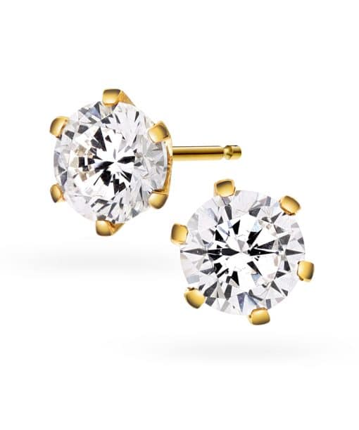 Contessa øredobber i gull LAB diamant 2 ct.