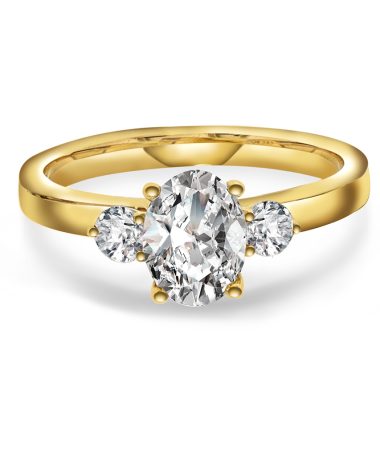 Alternative view of Duchess ring gull LAB diamanter 1,55 ct.