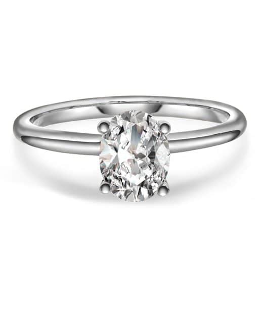 Alternative view of Empress ring i gull LAB diamant 1,25 ct.