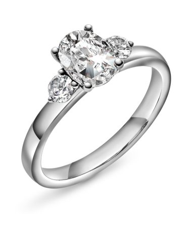 Duchess ring gull LAB diamanter 1,55 ct.