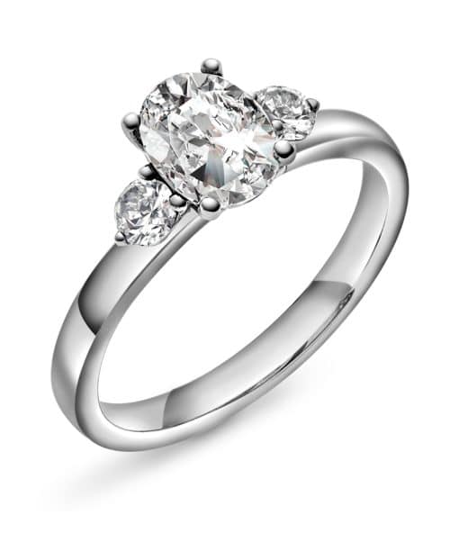 Duchess ring gull LAB diamanter 1,55 ct.