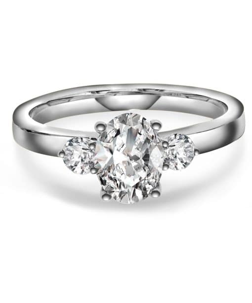 Alternative view of Duchess ring gull LAB diamanter 1,55 ct.