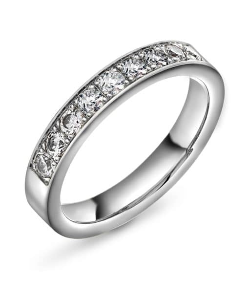 Radiant ring gull LAB diamanter 0,54 ct.