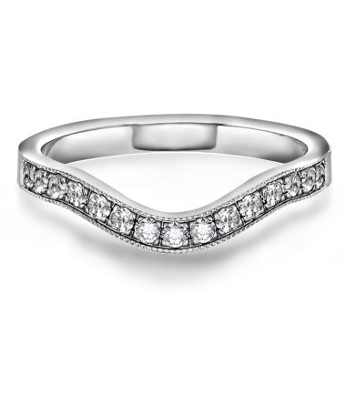 Alternative view of Fairytale ring gull LAB diamanter 0,30 ct.