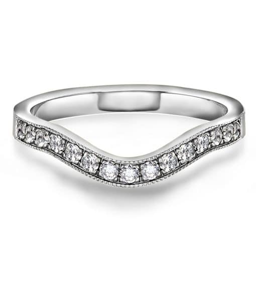 Alternative view of Fairytale ring gull LAB diamanter 0,30 ct.