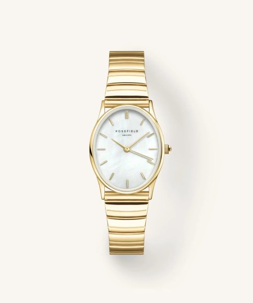 Rosefield Oval Pearl Gold 24x29mm