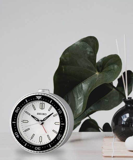 Alternative view of SEIKO ALARM CLOCK 10X9X5CM SWEEP BEEP/LED LUMI' - QHE184J