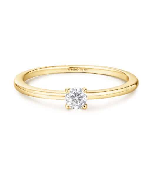 Ania Haie Gold Classic Slim Stacking Ring