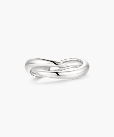 Ania Haie Silver Spiral Adjustable Ring