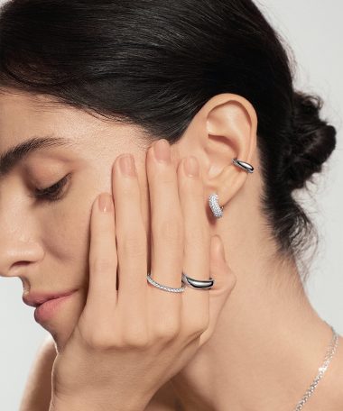 Alternative view of Ania Haie Silver Spiral Adjustable Ring