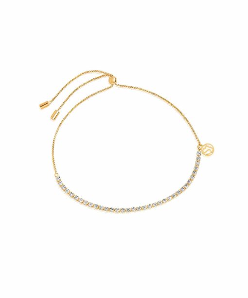 Sif Jakobs bracelet ellera tennis - 18k gold plated with white zirconia