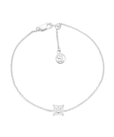 Sif Jakobs Bracelet Ellera Quadrato - With White Zirconia