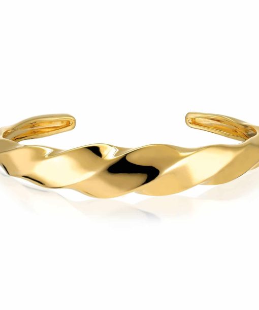 Sif Jakobs Bangle Ferrara Ardito Pianura - 18k Gold Plated