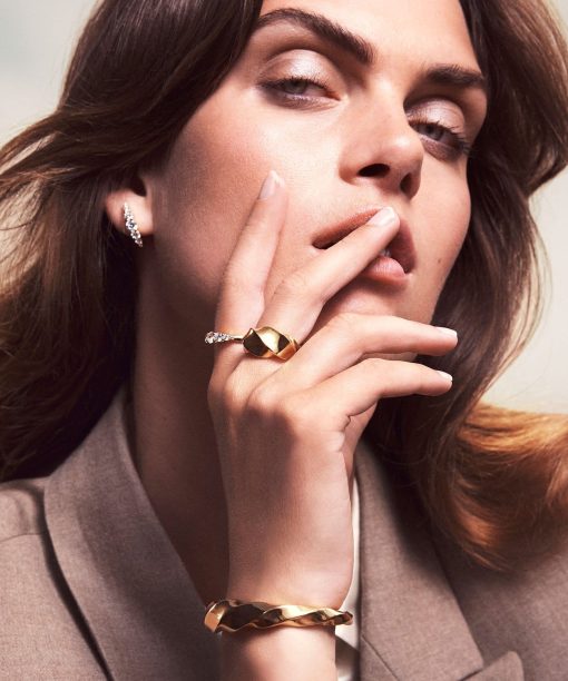 Alternative view of Sif Jakobs Bangle Ferrara Ardito Pianura - 18k Gold Plated