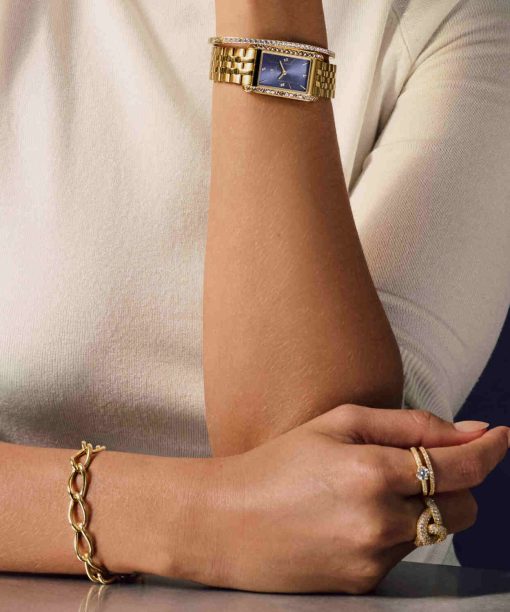 Alternative view of Sif Jakobs Bangle Ellisse - 18k Gold Plated, With White Zirconia