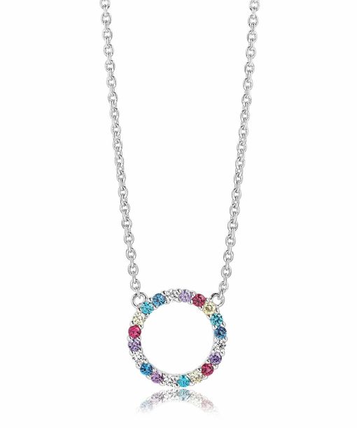Sif Jakobs Necklace Biella Grande with multicoloured zirconia