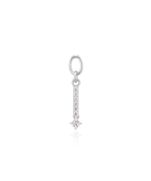 Sif Jakobs Hoop Charm Circolo Lungo - With White Zirconia