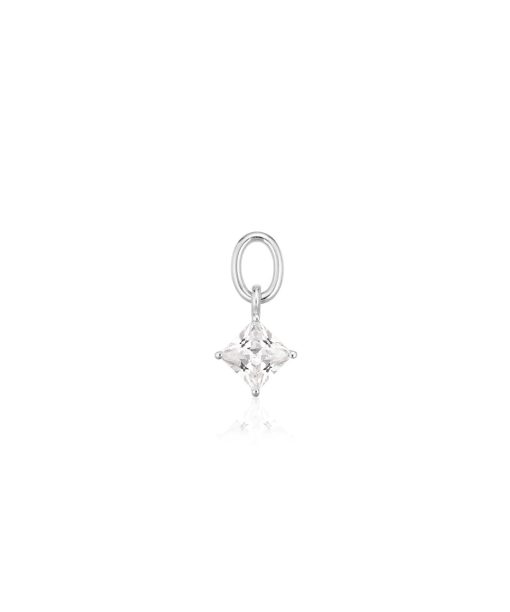 Sif Jakobs Hoop Charm Lati Quattro - With White Zirconia