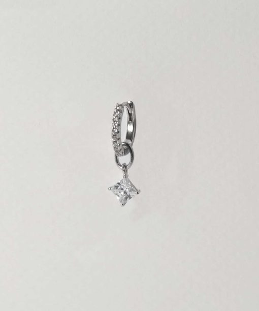 Alternative view of Sif Jakobs Hoop Charm Lati Quattro - With White Zirconia