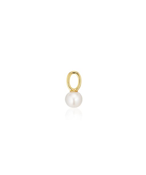 Sif Jakobs Hoop Charm Perla Uno - 18k Gold Plated, With Freshwater Pearl