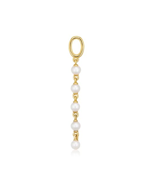 Sif Jakobs Hoop Charm Perla Cinque  - 18k Gold Plated, With Freshwater Pearls