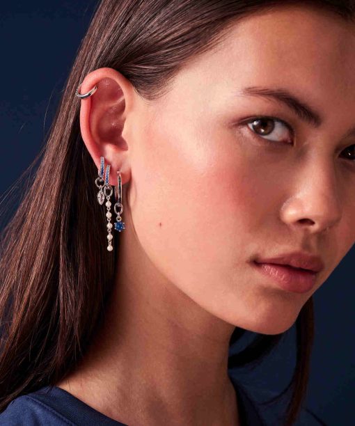 Alternative view of Sif Jakobs Hoop Charm Perla Cinque - With Freshwater Pearls