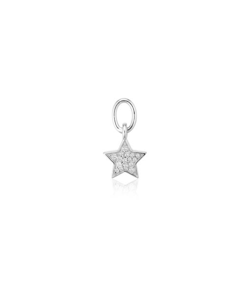 Sif Jakobs Hoop Charm Stella - With White Zirconia