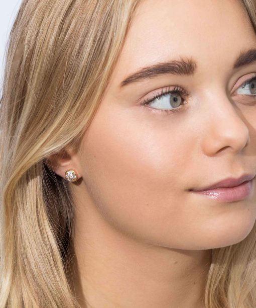 Alternative view of Sif Jakobs - Earrings Novara Piccolo - 18K Rose Gold Plated With Zirconia