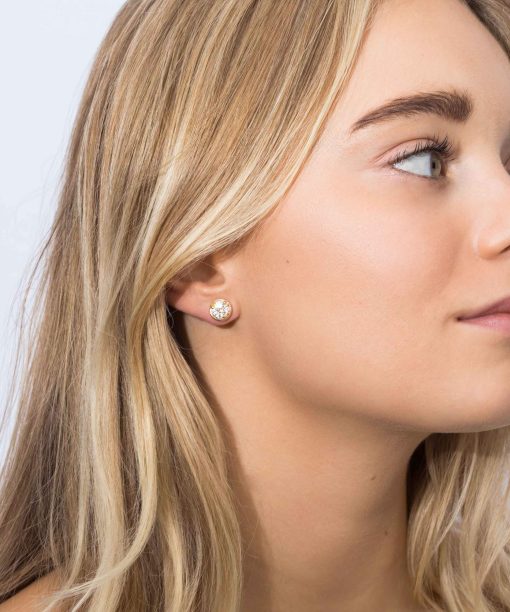 Alternative view of Sif Jakobs - Earrings Novara Piccolo - 18K Gold Plated With Zirconia