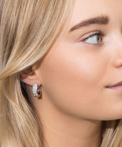 Alternative view of Sif Jakobs - Earrings Novara Circolo With Zirconia