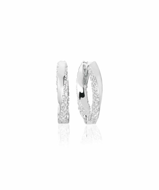 Sif Jakobs Earrings Ferrara medio with white zirconia