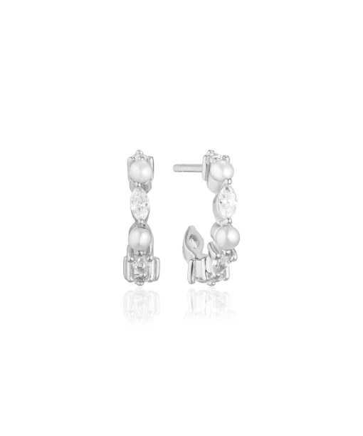 Sif Jakobs - Earrings Adria Creol Piccolo - with freshwater pearls and white zirconia