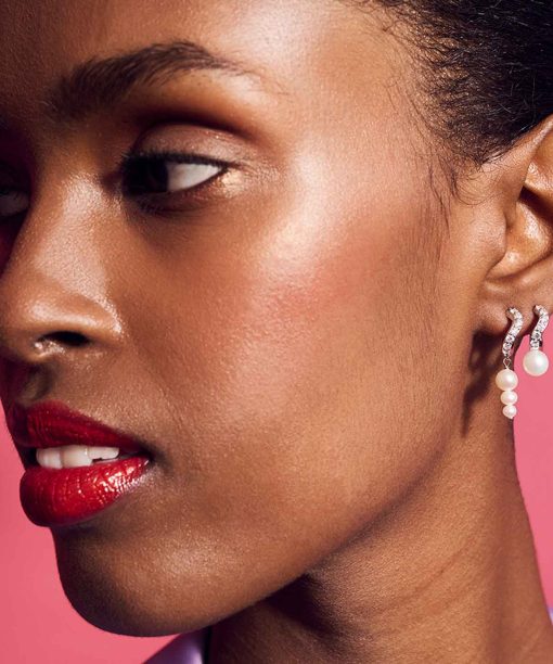 Alternative view of Sif Jakobs Earrings Ponza Lungo - With Freshwater Pearl And White Zirkonia