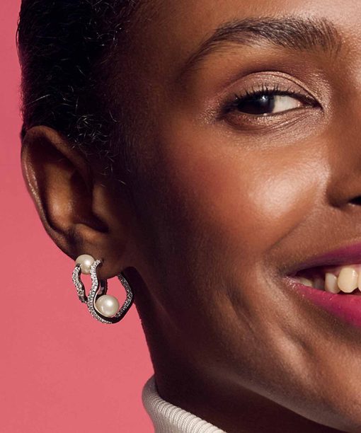 Alternative view of Sif Jakobs Earrings Ponza - With Freshwater Pearl And White Zirkonia