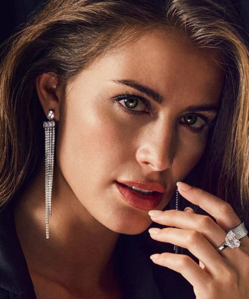 Alternative view of Sif Jakobs Earrings Ellisse Lungo Exclusive Grande