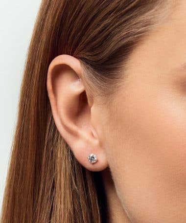 Alternative view of Sif Jakobs Solitaire earrings Venice - with lab-grown diamonds