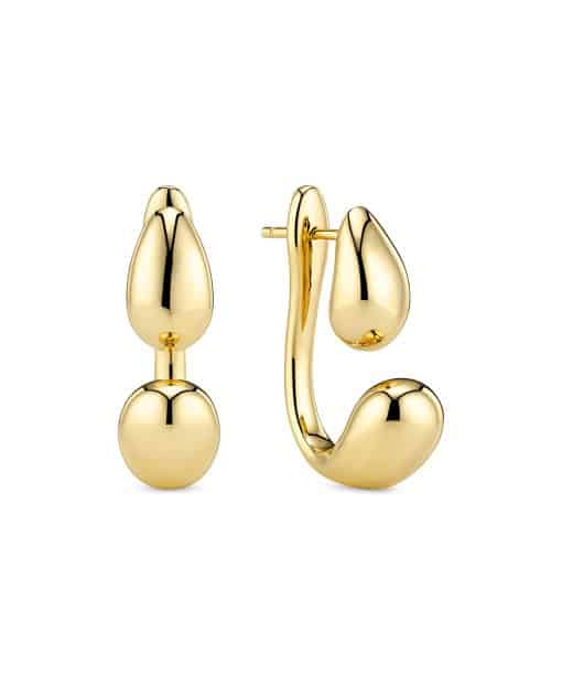 Sif Jakobs Earrings Goccia Due Pianura Grande