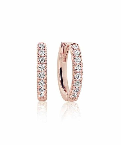 Sif Jakobs - Earrings Ellera - 18K Rose Gold Plated With Zirconia