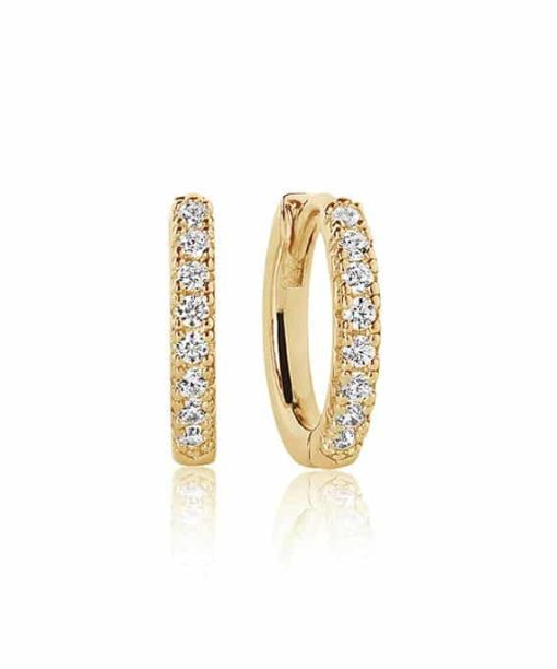 Sif Jakobs - Earrings Ellera - 18K Gold Plated With Zirconia