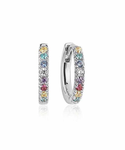 Sif Jakobs - Earrings Ellera With Multicoloured Zirconia