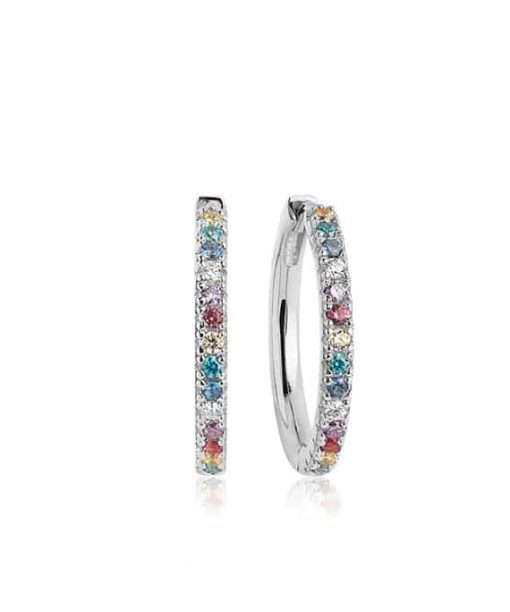 Sif Jakobs - Earrings Ellera Grande With Multicoloured Zirconia