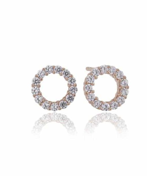 Sif Jakobs - Earrings Biella Uno Piccolo - 18K Rose Gold Plated With Zirconia