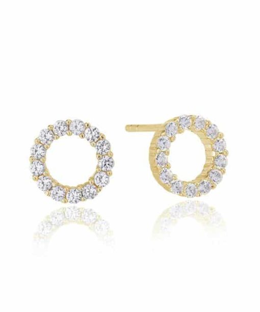 Sif Jakobs - Earrings Biella Uno Piccolo - 18K Gold Plated With Zirconia