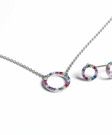 Alternative view of Sif Jakobs Earrings Biella piccolo with multicoloured zirconia
