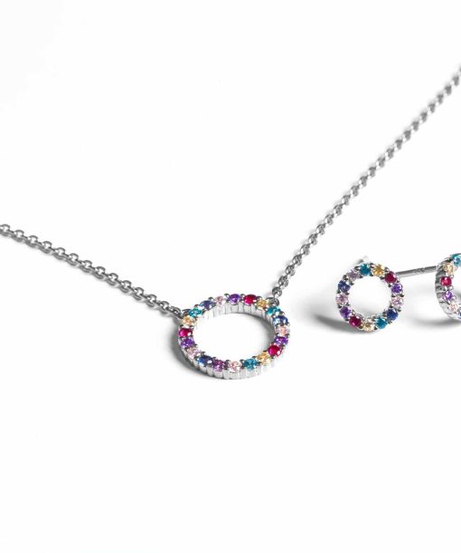 Alternative view of Sif Jakobs Earrings Biella piccolo with multicoloured zirconia