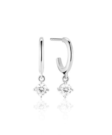 Sif Jakobs Ring Belluno Creolo Piccolo - With White Zirconia
