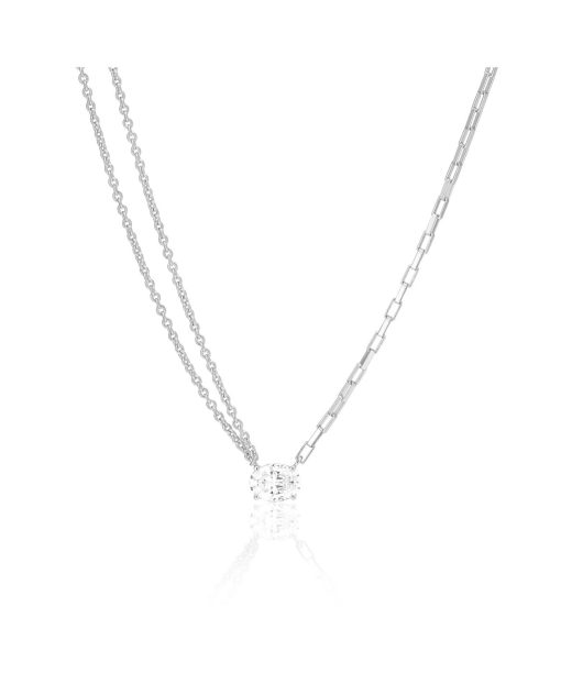Sif Jakobs Necklace Ellisse Uno - With White Zirconia