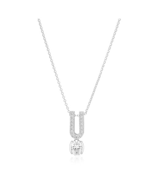 Sif Jakobs Necklace Ellisse Carezza Uno - With White Zirconia