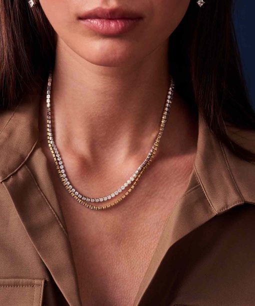 Alternative view of Sif Jakobs Necklace Ellera Grande - With White Zirconia